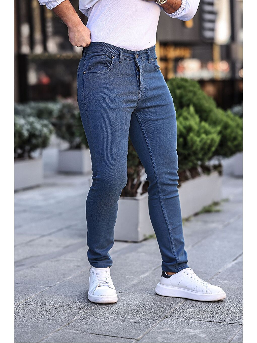 Mavi Slim Fit Elastanlı Erkek Jean Pantolon-1