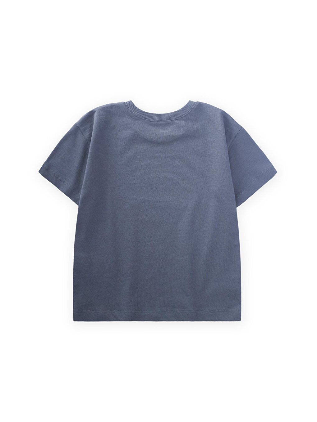 Punto Araba Nakışlı T-Shırt 2-10 Yaş İndigo Mavi-1