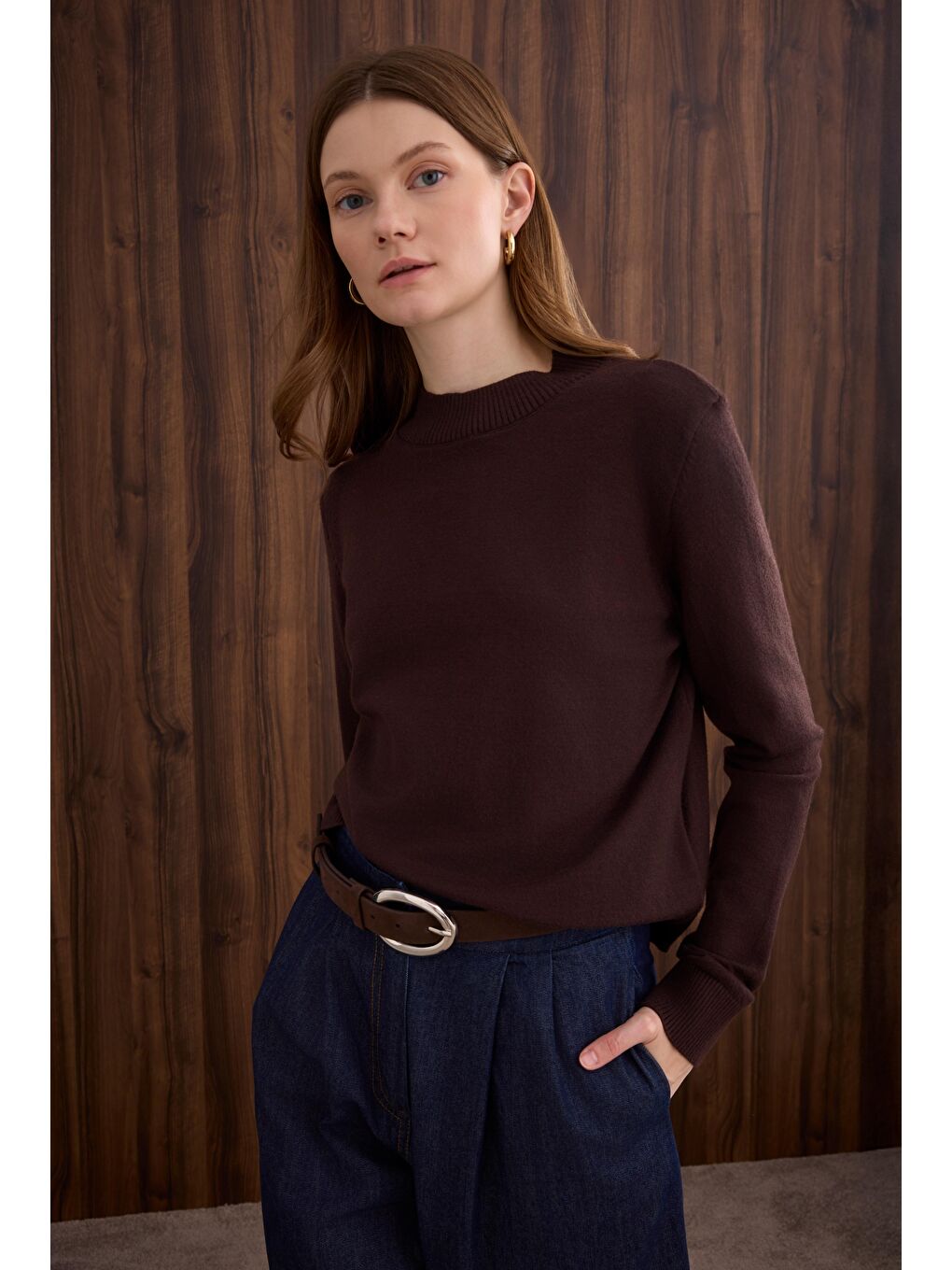 Kahverengi Basic Kazak Kahve