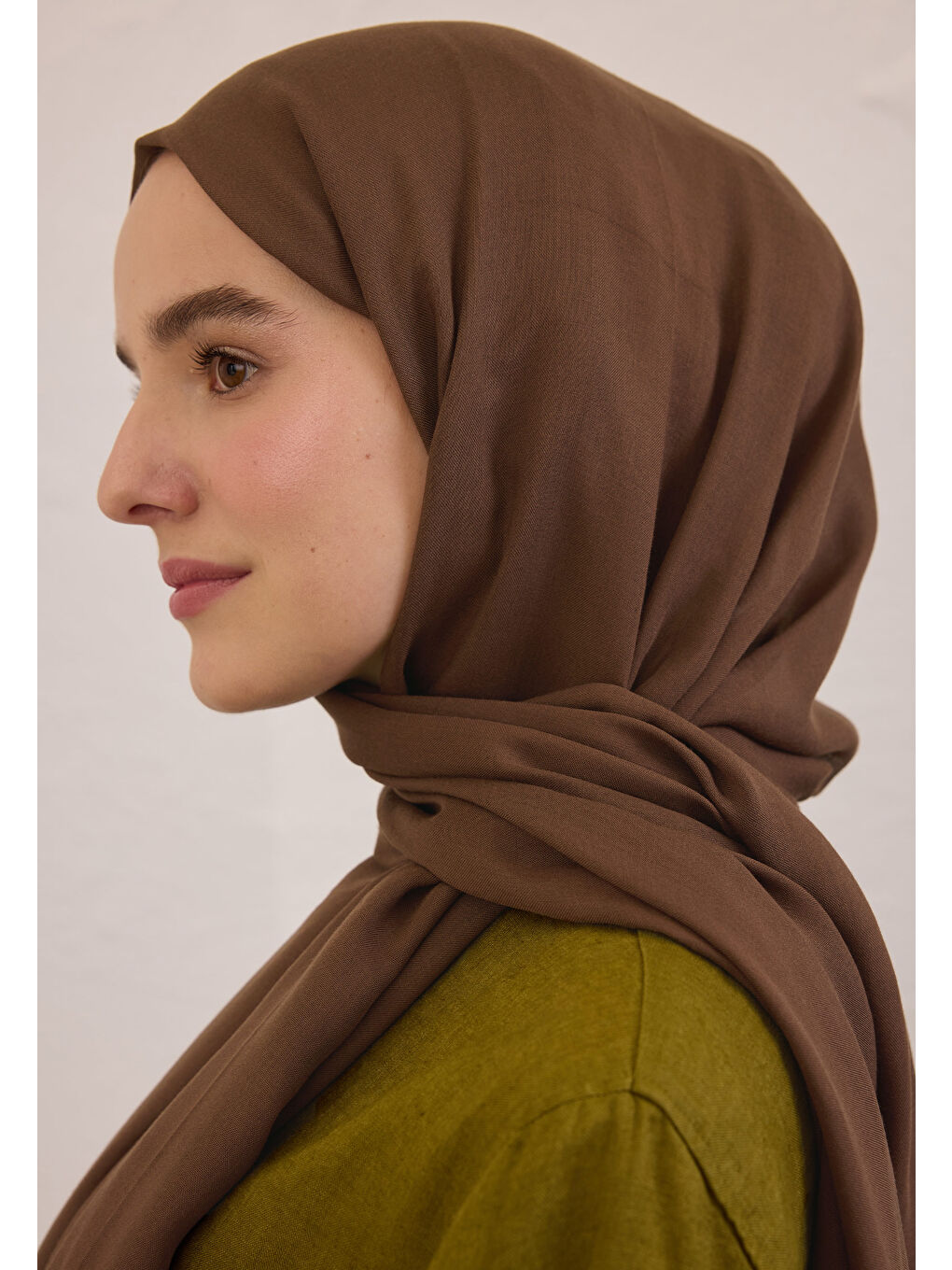 Kahverengi SOFT VİSKON ŞAL SICAK KAHVE-2