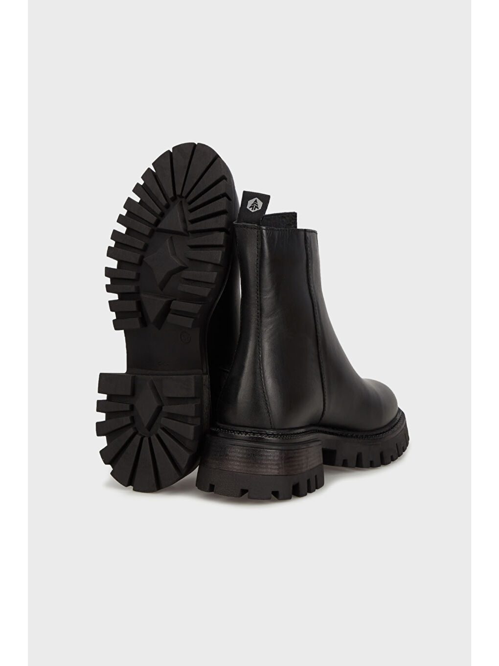 Siyah Irene Fermuarlı Kadın Deri Bot 102 24675-Z-3