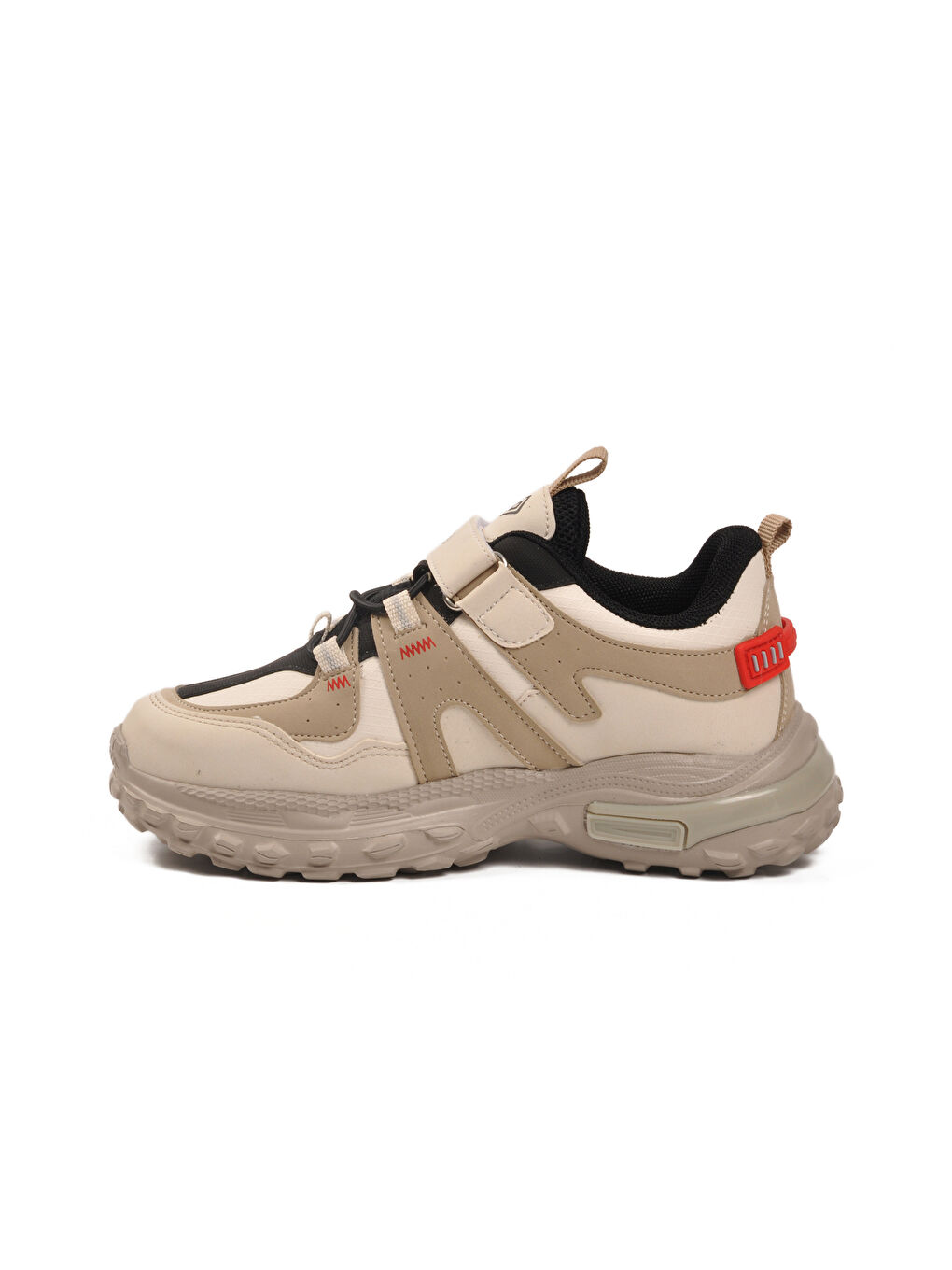 Ekru Krem Cırtlı Hafif Erkek Çocuk Spor Ayakkabı 1734 F-1