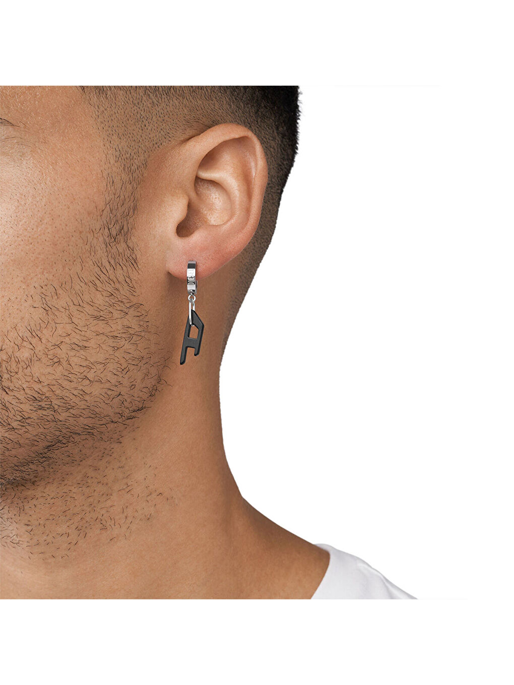 Siyah DJDX1418-931 Erkek Küpe-2