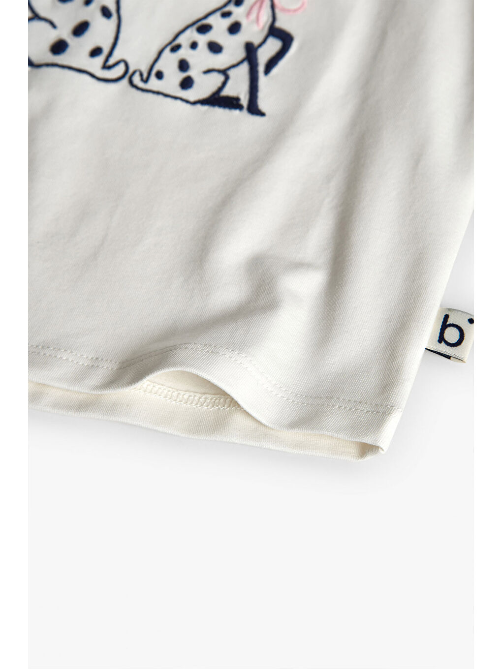 Ekru Kız Çocuk Ceylan Baskılı Bluz-3