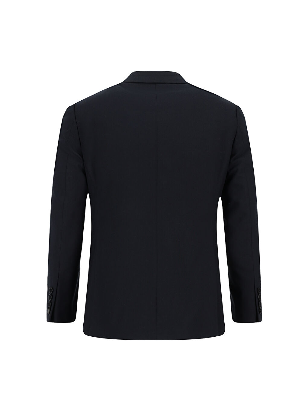 Lacivert 6 Drop Regular Fit Standart Kesim Mono Yaka Elastanlı Düz Takım Elbise-2