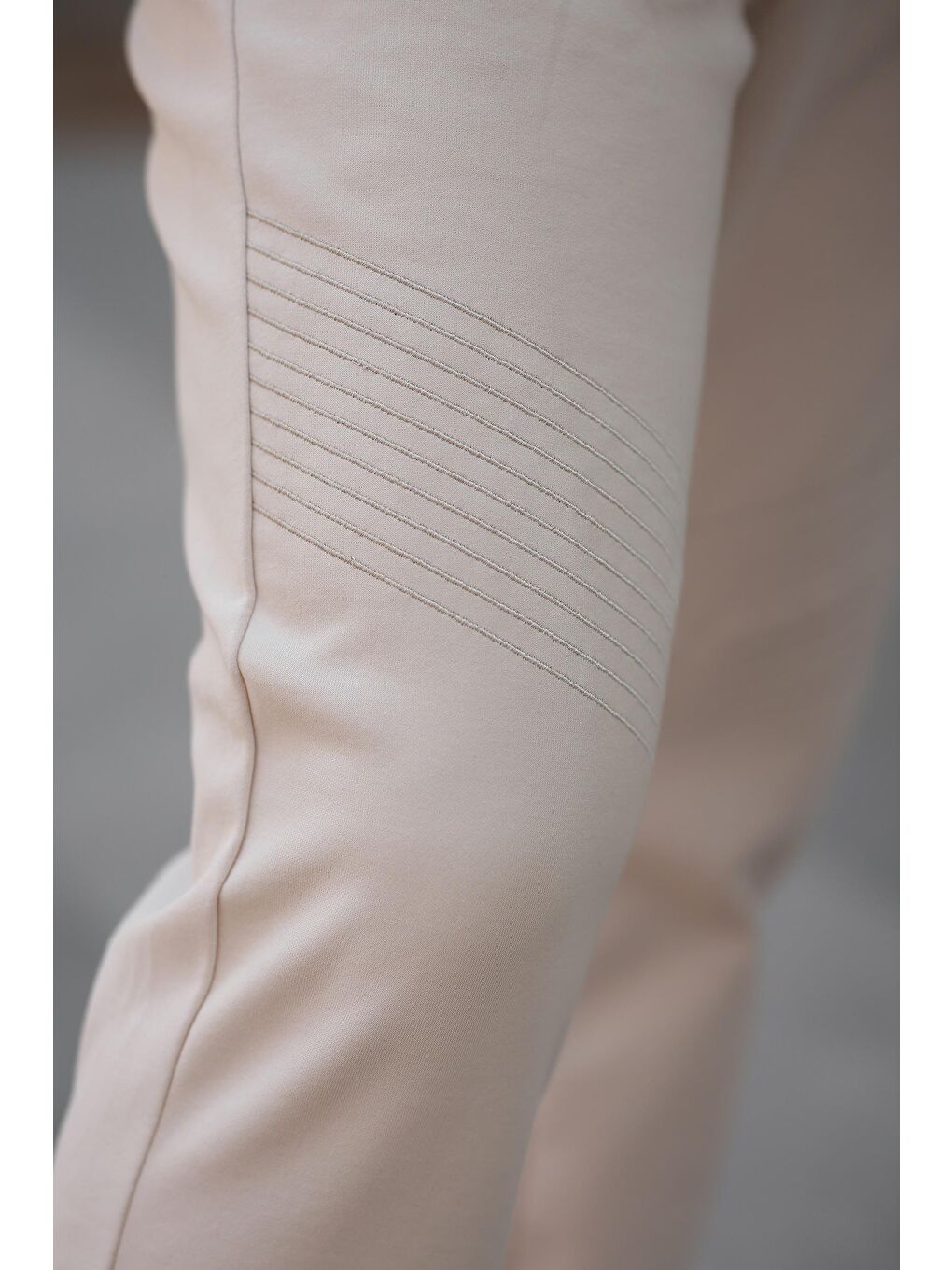 Bej Manşetli Erkek Eşofman Altı E6570-4