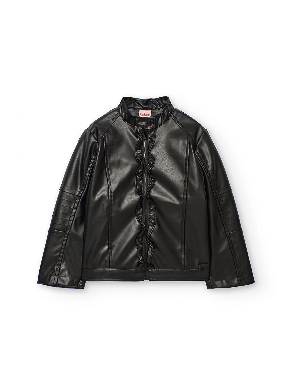 Siyah Kız Çocuk Deri Ceket