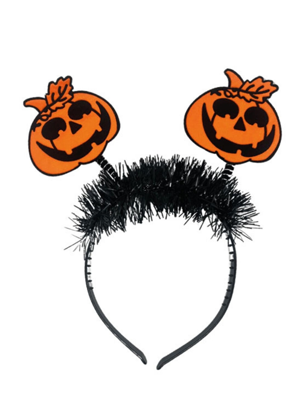 Siyah Sallantılı 2'li Bal Kabağı Figürlü Kız Çocuk Taç