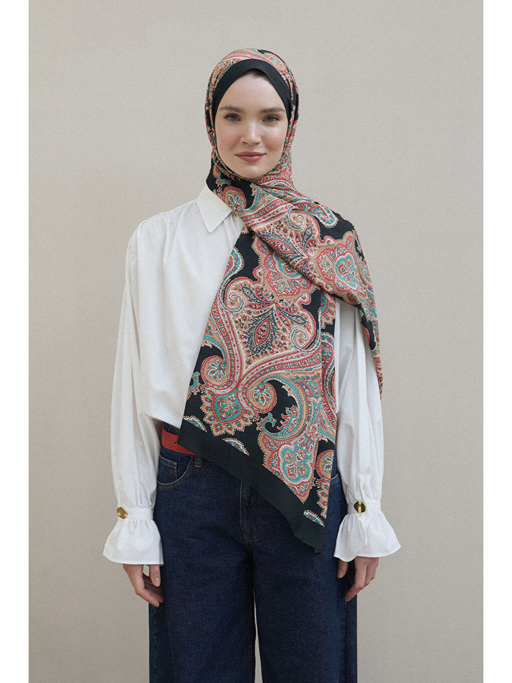 Kırmızı Deluxe Şal Laxmi-1