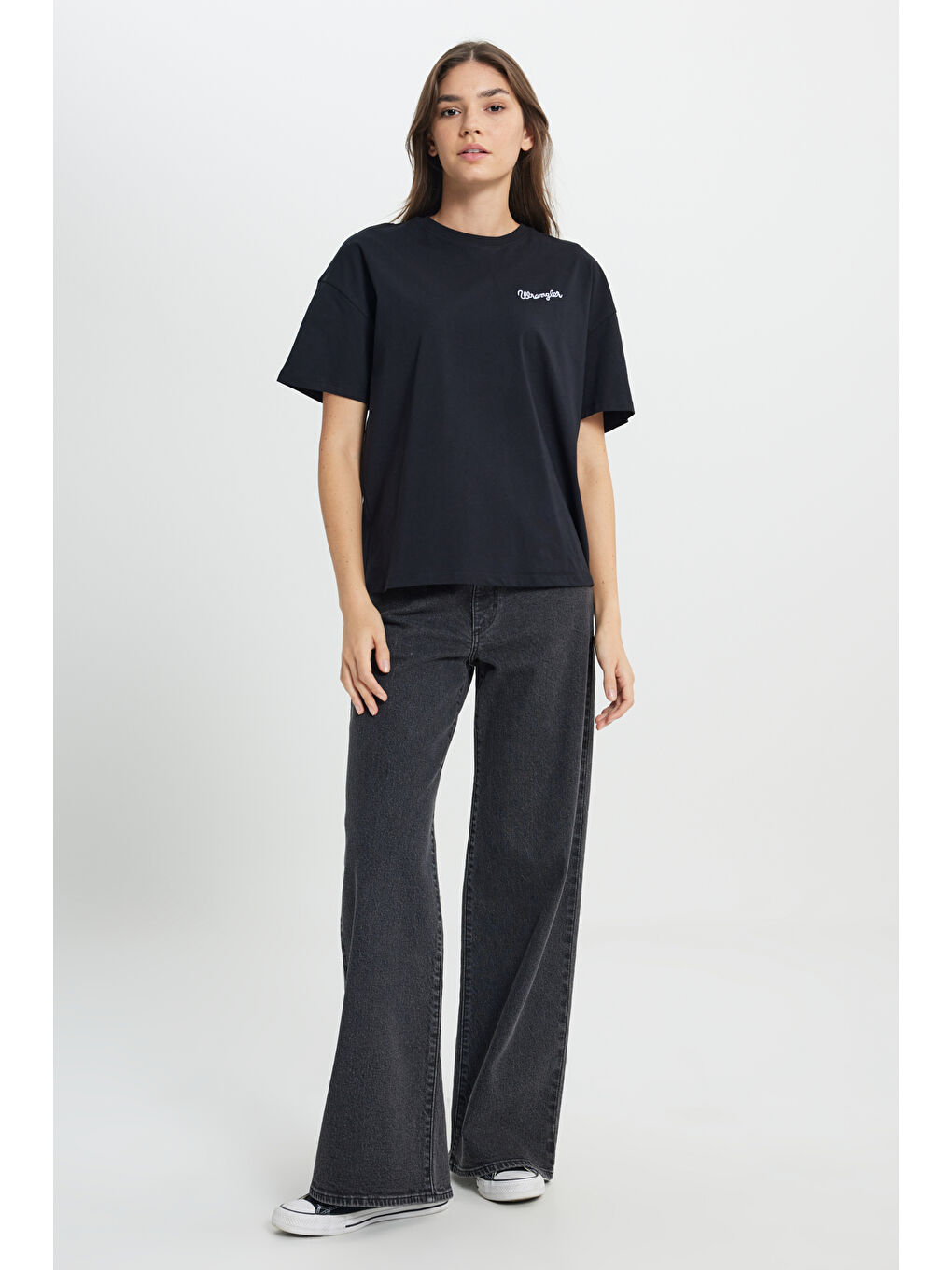 Regular Fit Normal Kesim Bisiklet Yaka %100 Pamuk Siyah Tişört-2