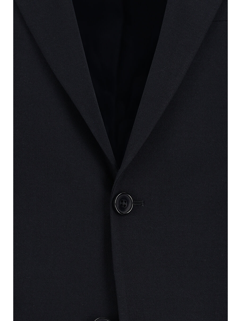 Lacivert 6 Drop Regular Fit Standart Kesim Mono Yaka Elastanlı Düz Takım Elbise-3