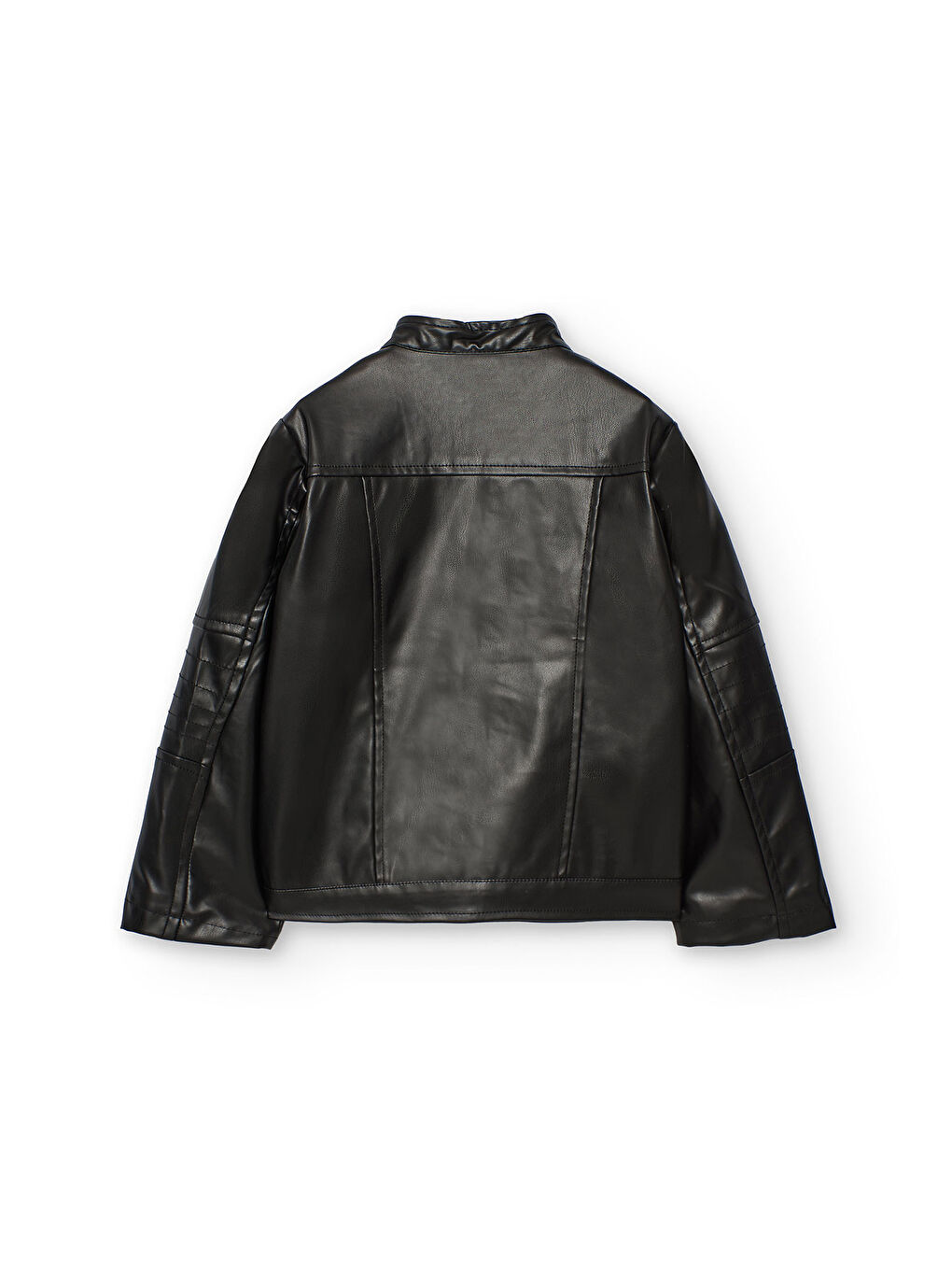 Siyah Kız Çocuk Deri Ceket-1