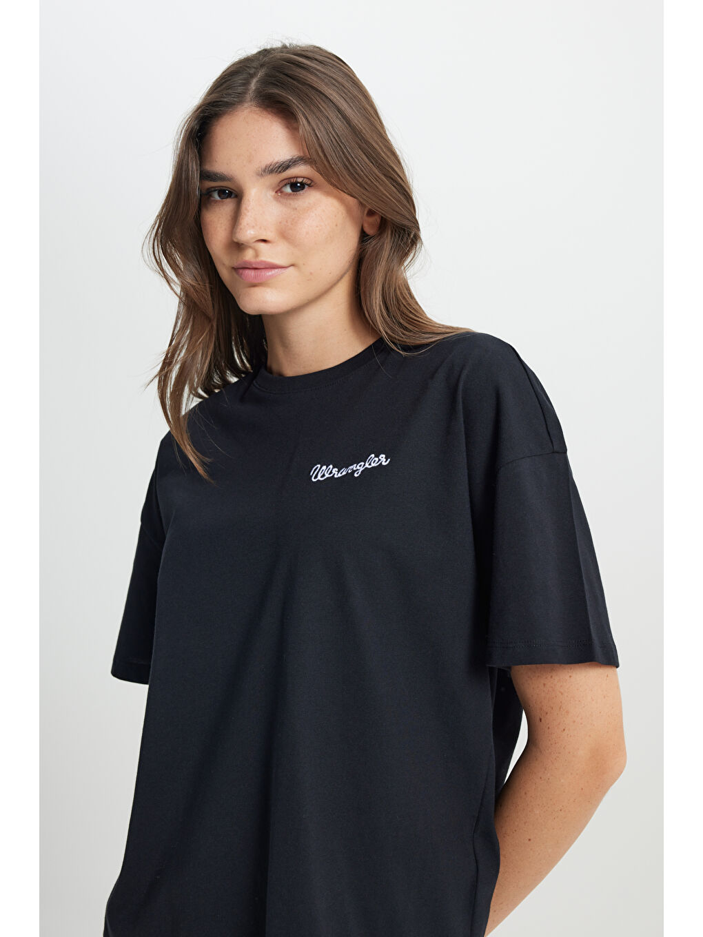 Regular Fit Normal Kesim Bisiklet Yaka %100 Pamuk Siyah Tişört-3