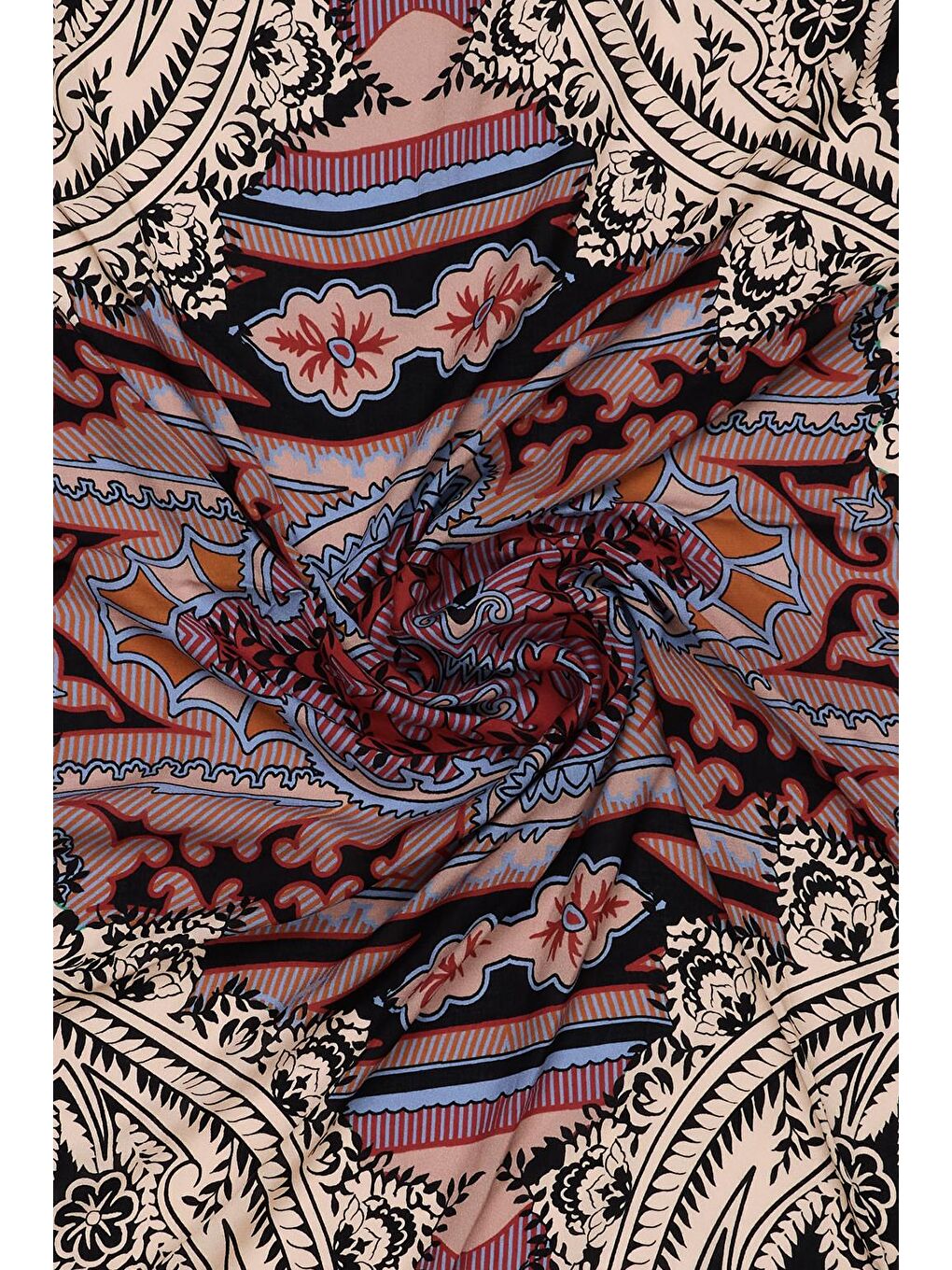 Bordo Deluxe Şal Neha Desenli-7