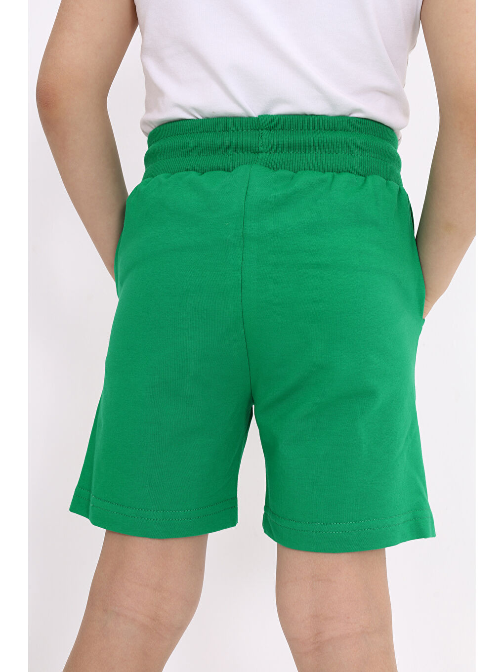 Yeşil Erkek Çocuk Baskılı Şort-2