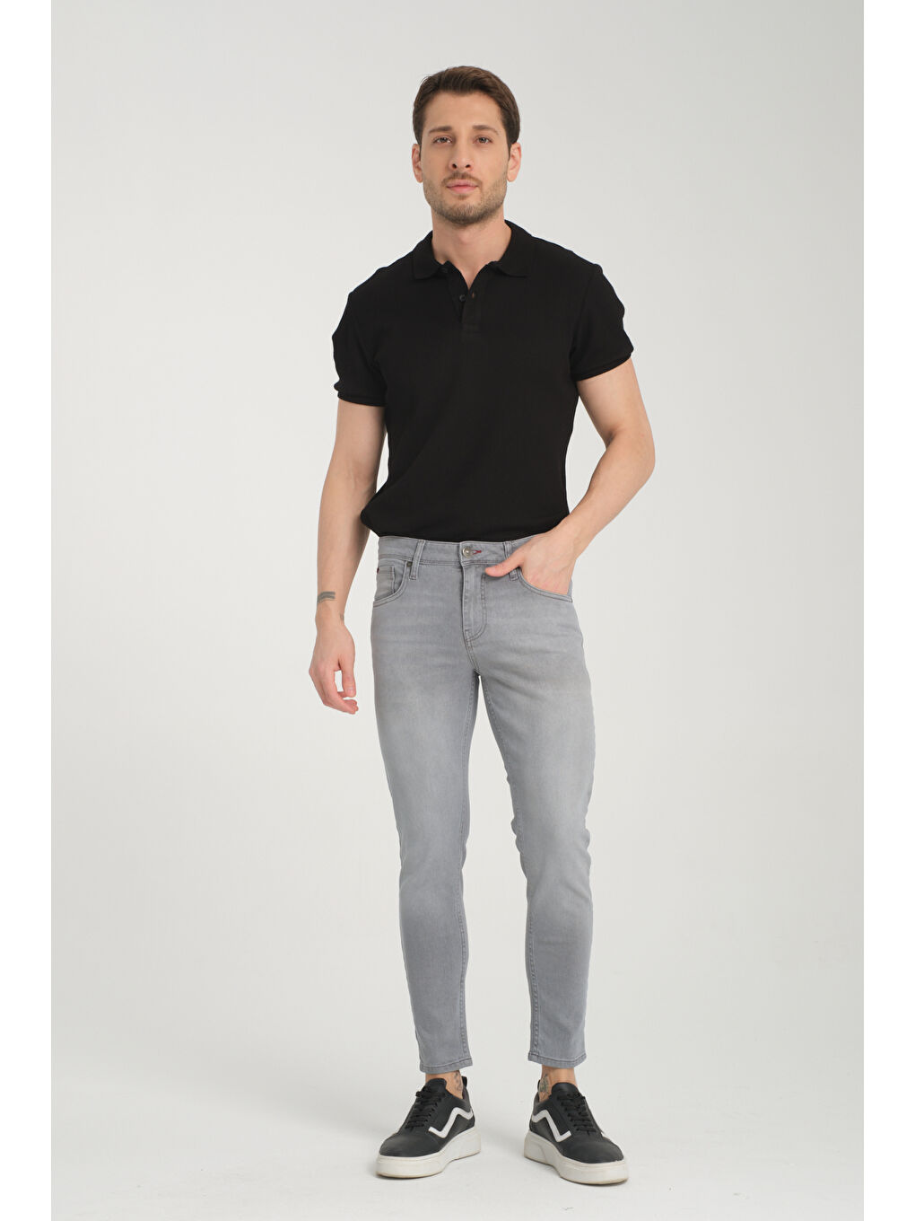 Gri DANNY 170 Skınny Fit Denim Pantolon 1546-1