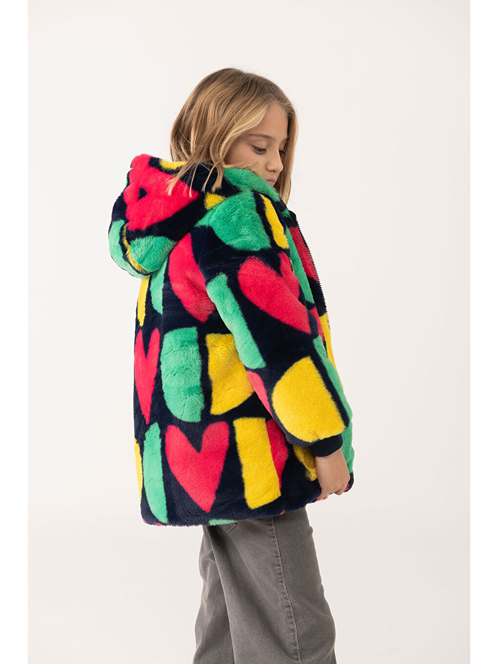 Karışık Kız Çocuk Renkli Welsoft Mont