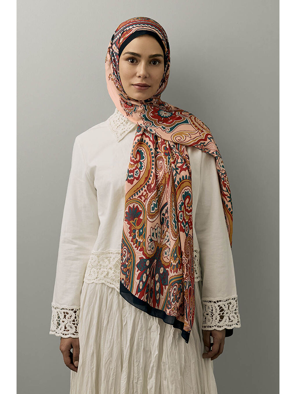 Kahverengi Deluxe Summer Şal Jade Tarçın