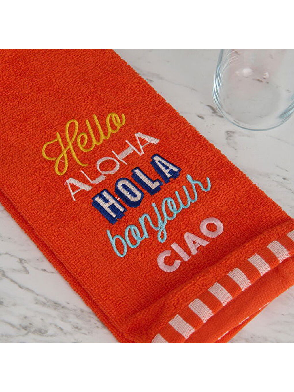 Soft Hola Mutfak Havlusu - Turuncu - 40x66 cm-1