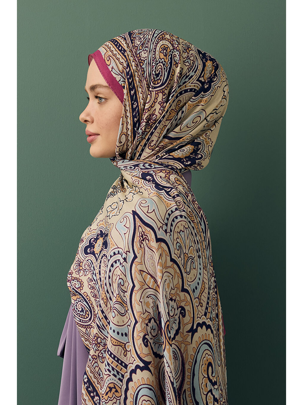 Deluxe Summer Şal Jade Fuşya-6