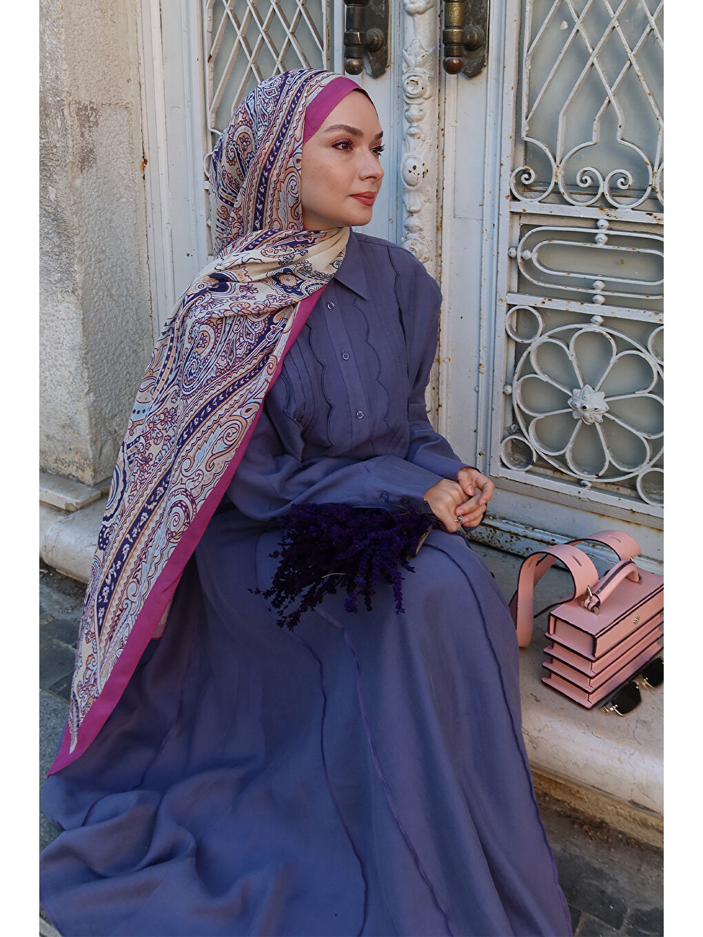 Deluxe Summer Şal Jade Fuşya-7