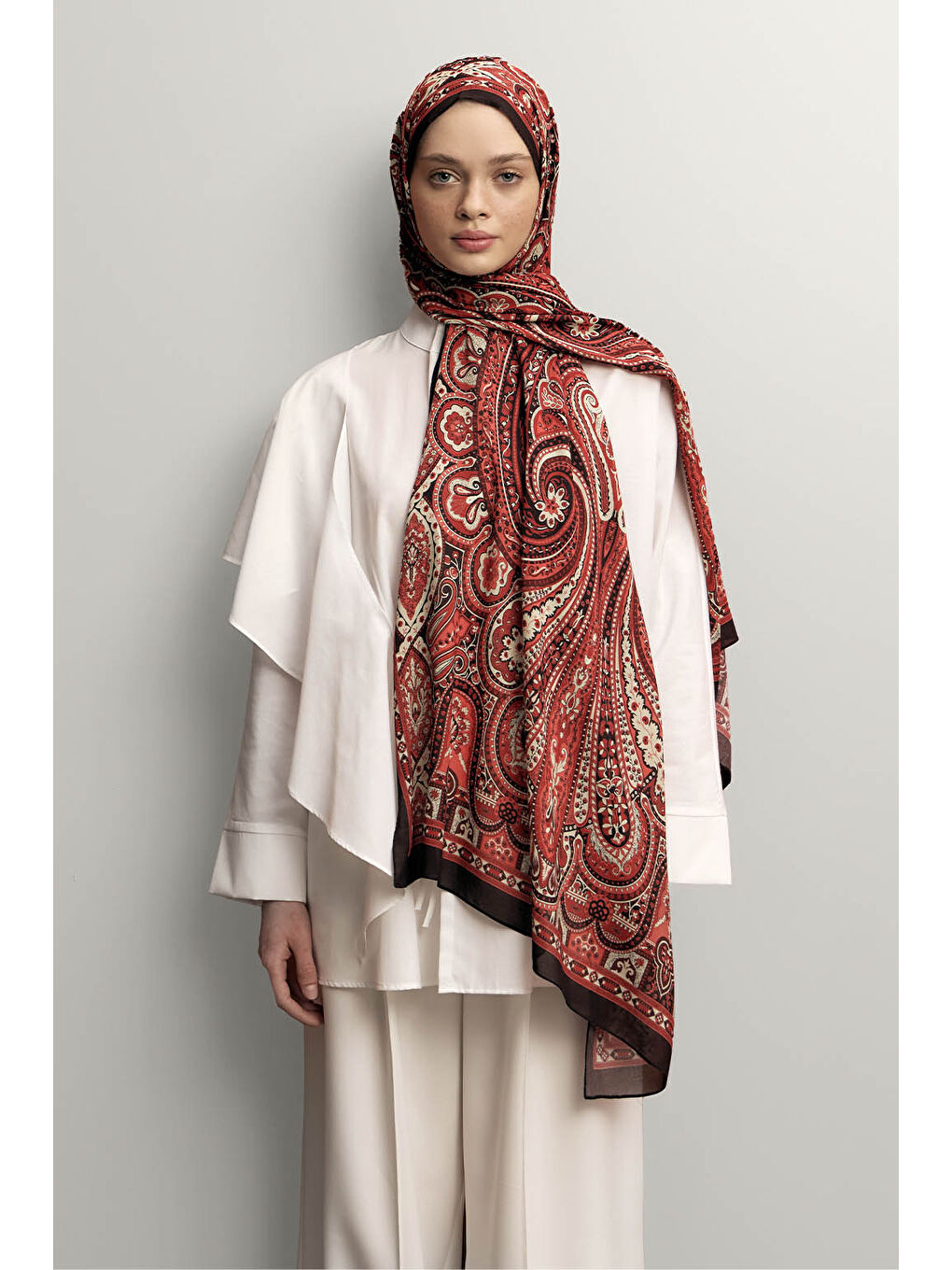 Deluxe Summer Şal Alice Kırmızı