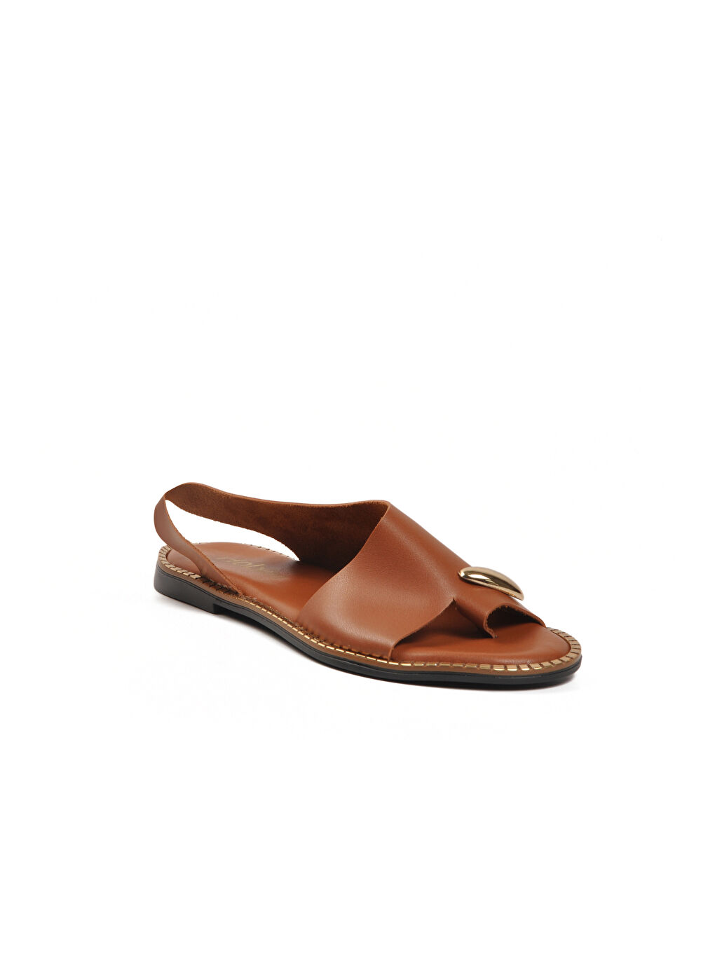 Kahverengi Taba Hafif İnce Taban Kadın Sandalet 102 Z-2