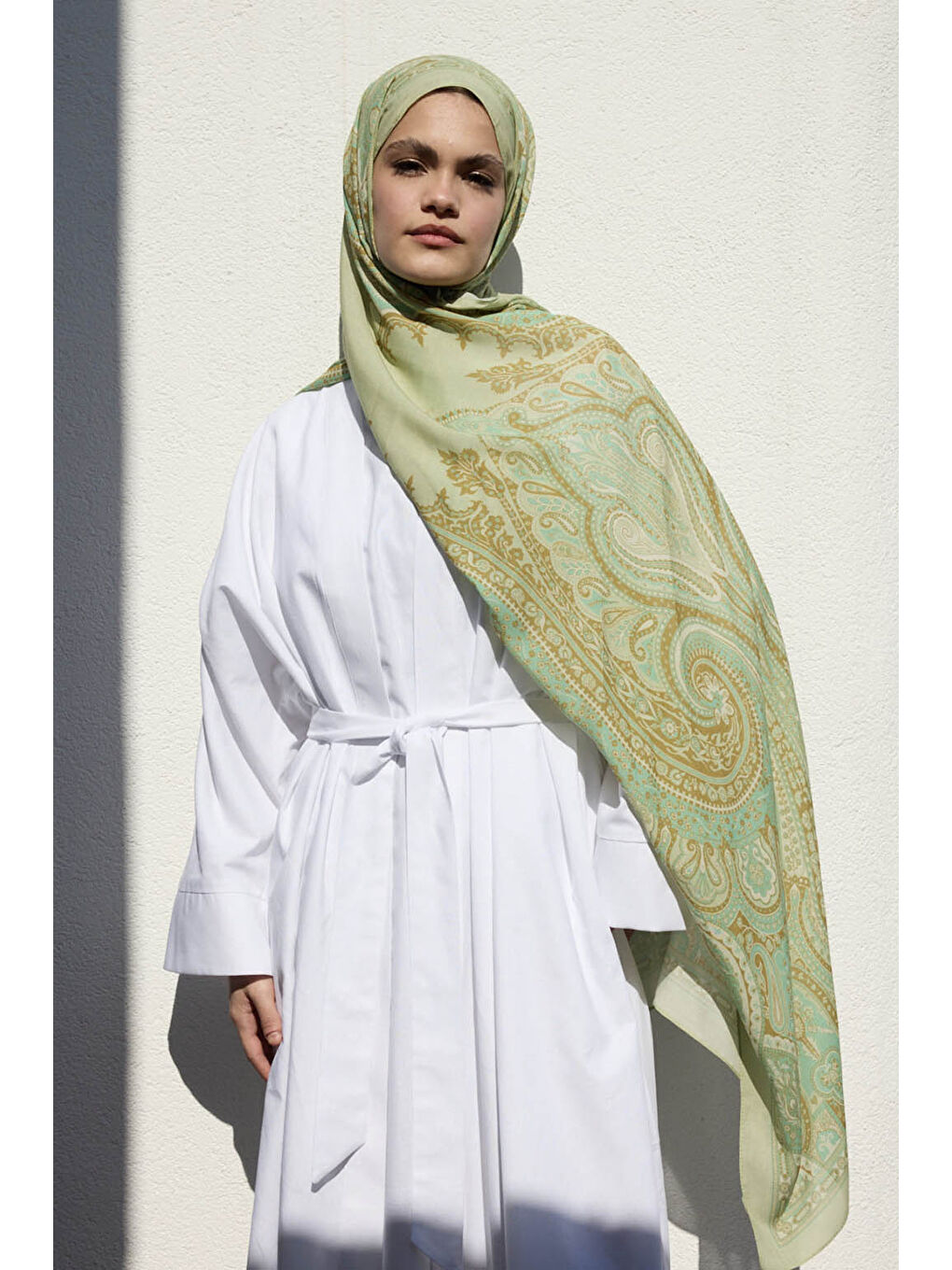 Deluxe Summer Şal Alice Çağla Yeşili-3