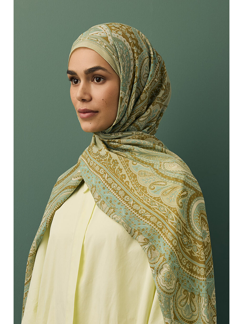 Deluxe Summer Şal Alice Çağla Yeşili-7