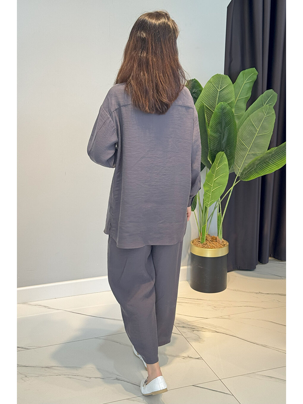 Gömlek Pantolon Takım 1046 Antrasit-2