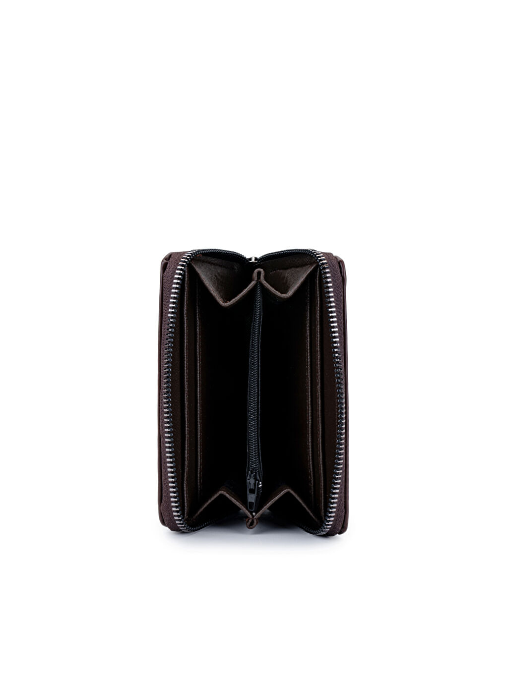 Kahverengi Suni Deri Kadın Cüzdan Acı Kahve ZC202-1