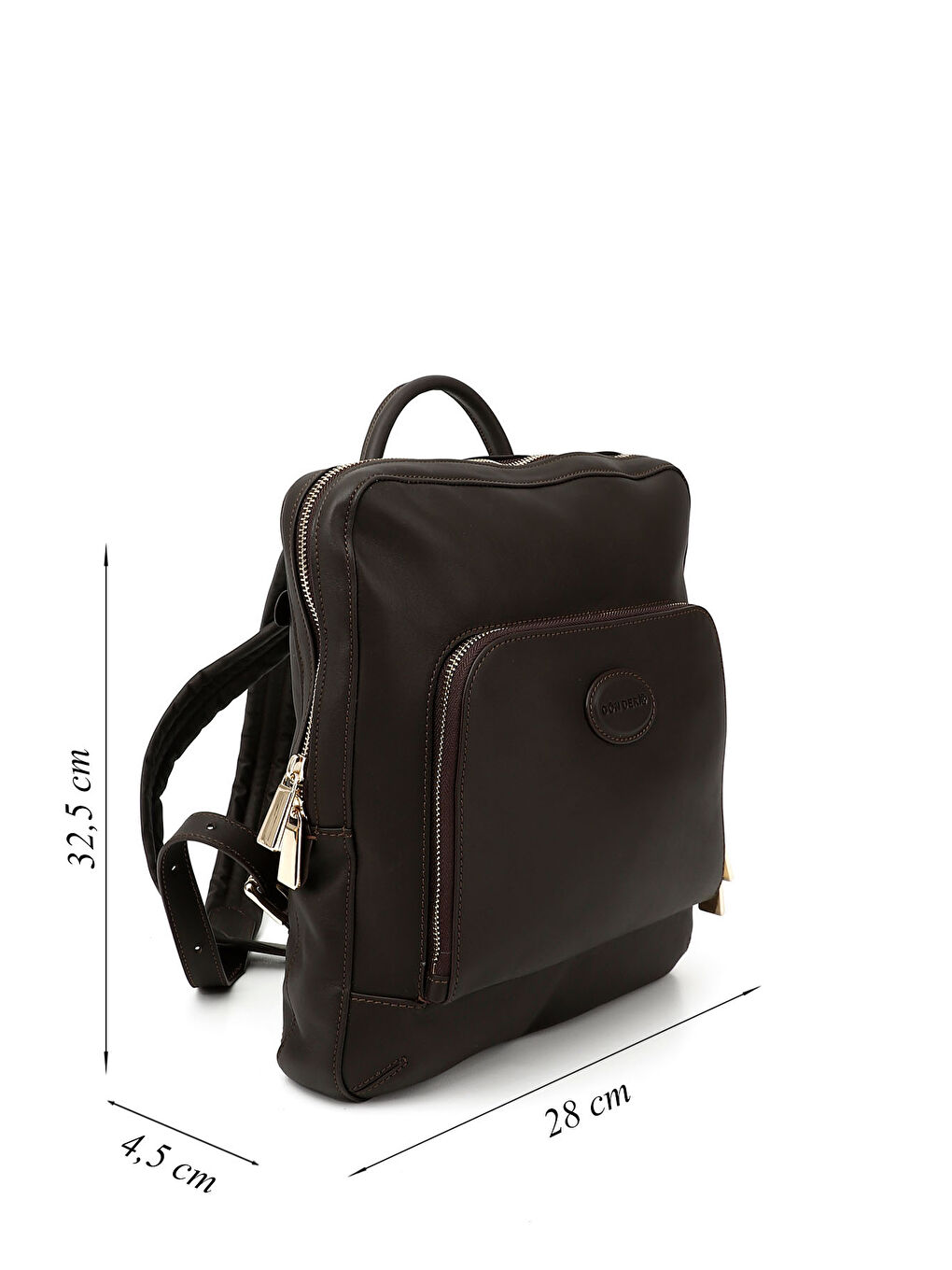 Kahverengi Kadın ÇİKOLATA KAHVE Hakiki Deri El Ve Sırt Çantası-1