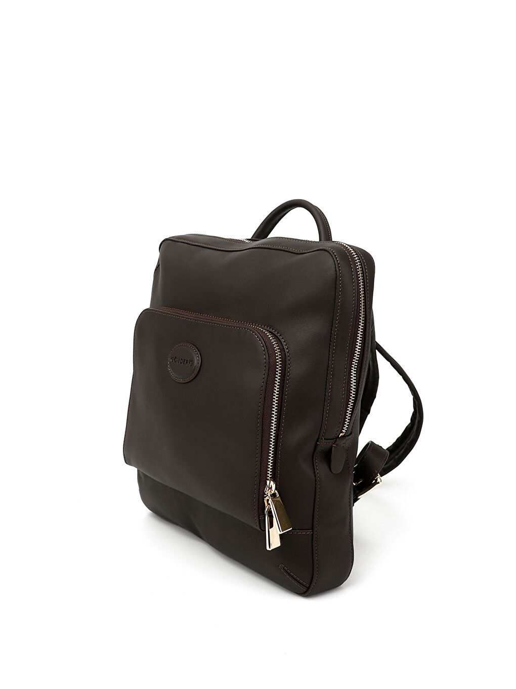 Kahverengi Kadın ÇİKOLATA KAHVE Hakiki Deri El Ve Sırt Çantası-2