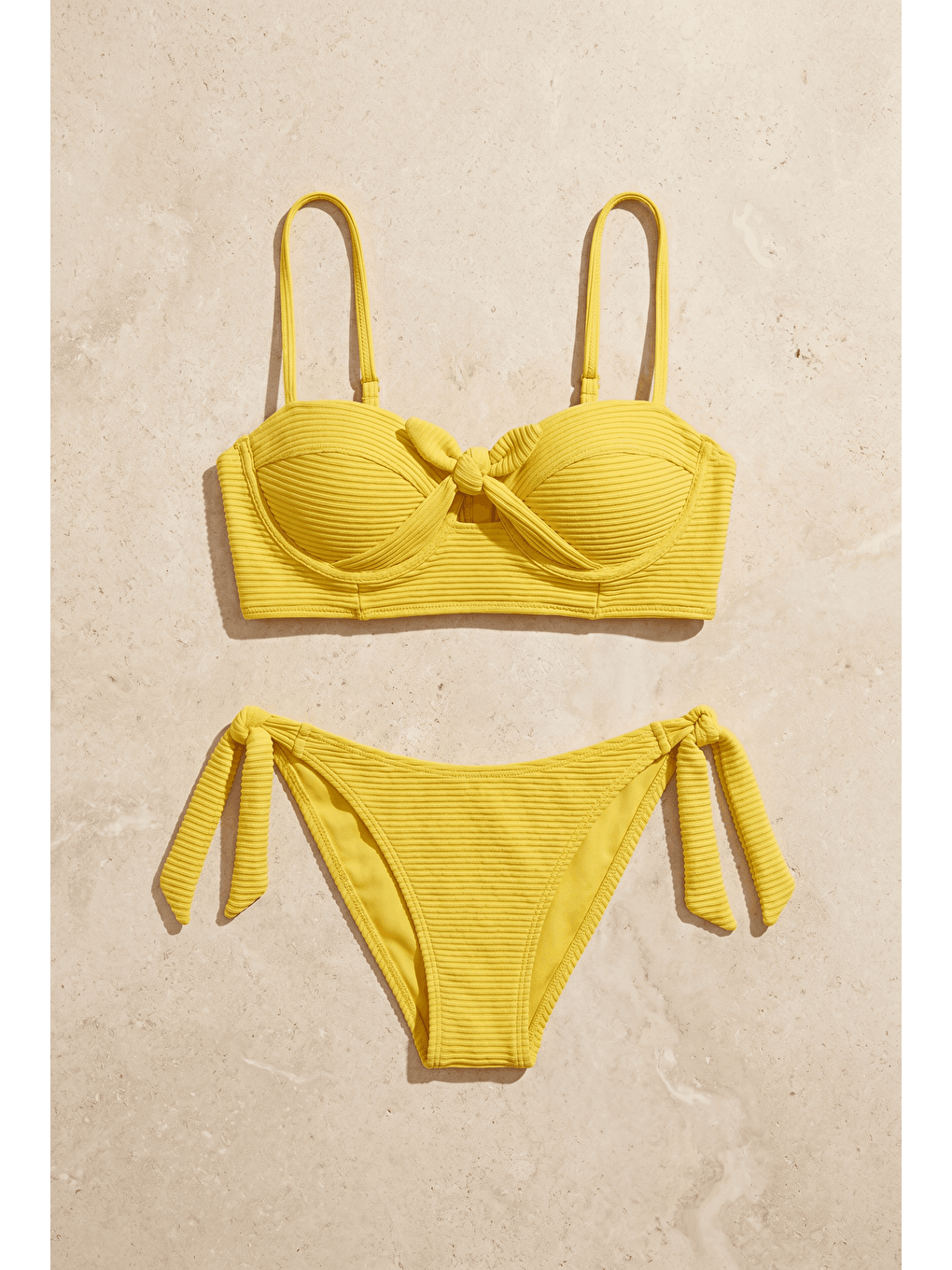 Kadın Seageo Fiyonklu Bikini Takımı Sarı