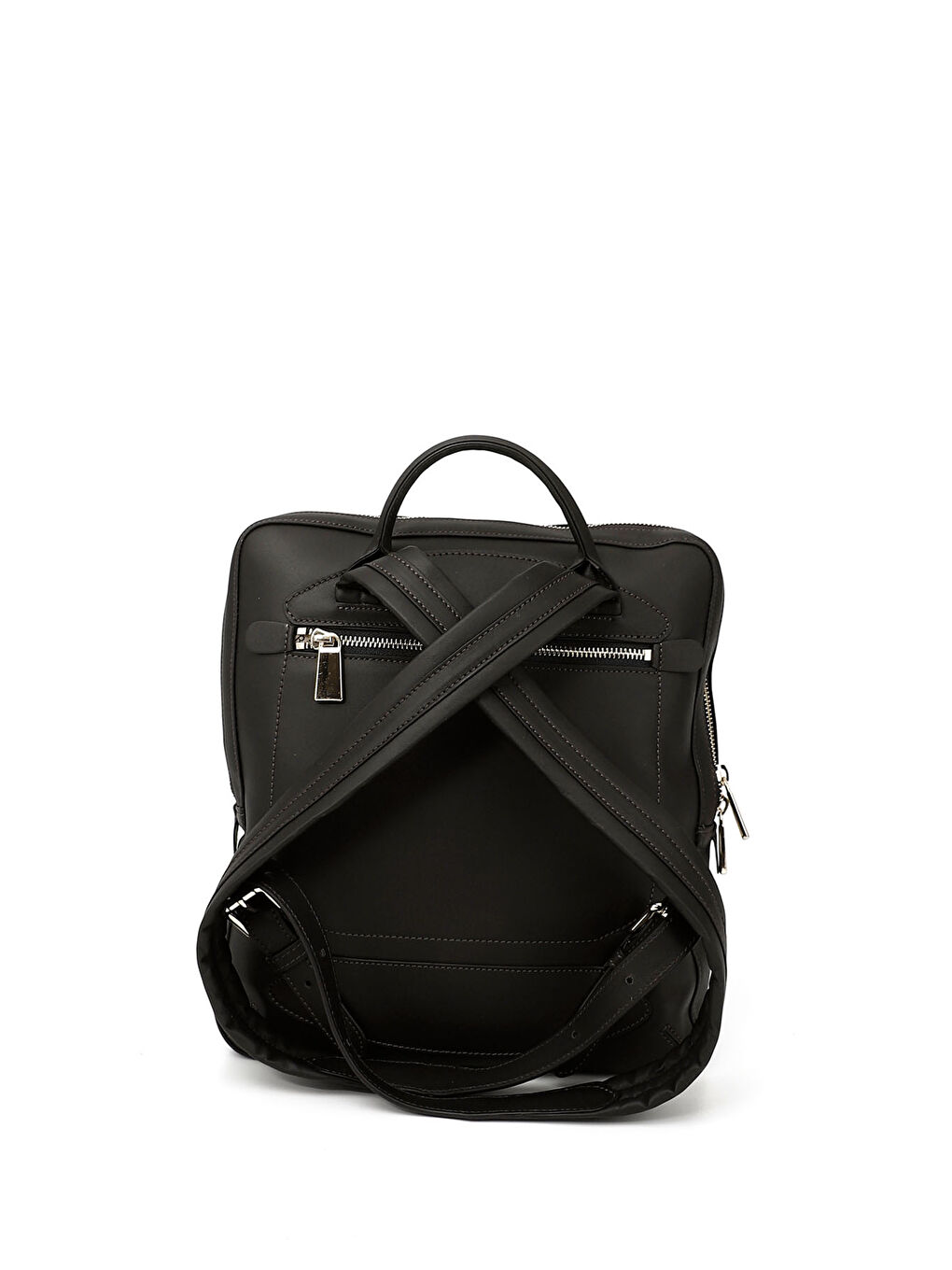 Mor Kadın ZÜMRÜT-SİYAH Hakiki Deri El Ve Sırt Çantası-3