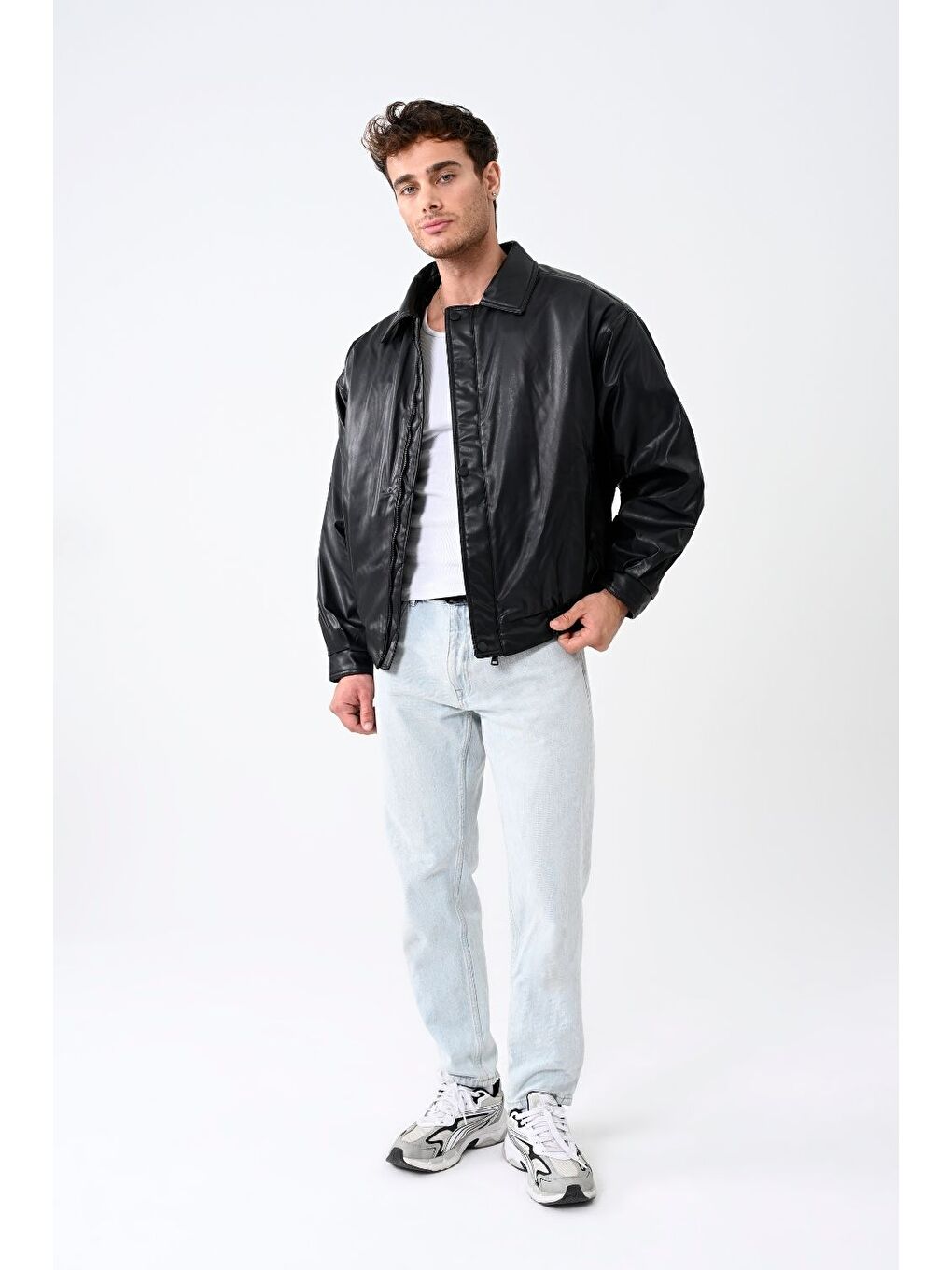 Siyah Vibes X Vesto Deri Ceket 002-2