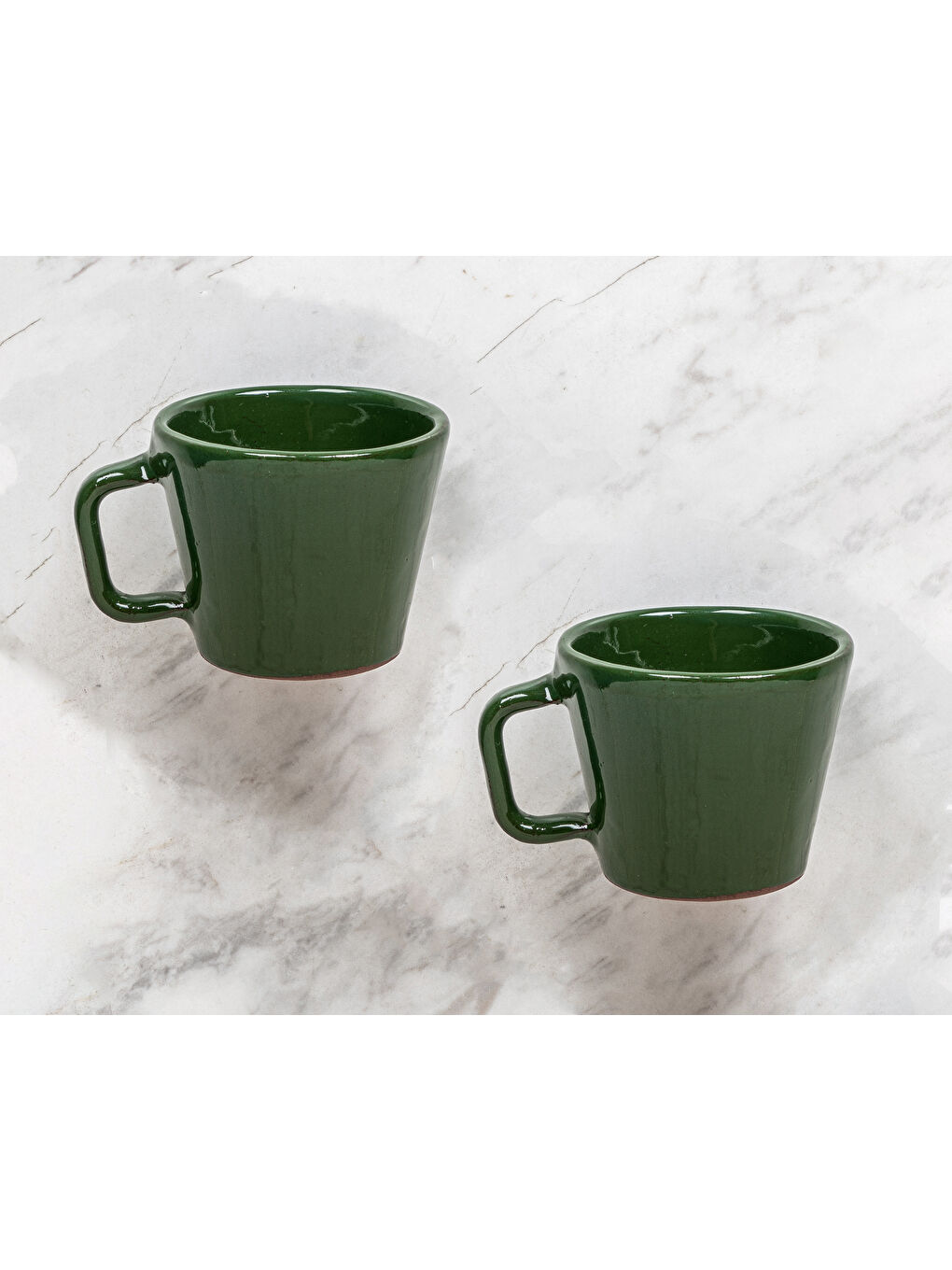 İkili Yeşil Seramik Fincan Seti