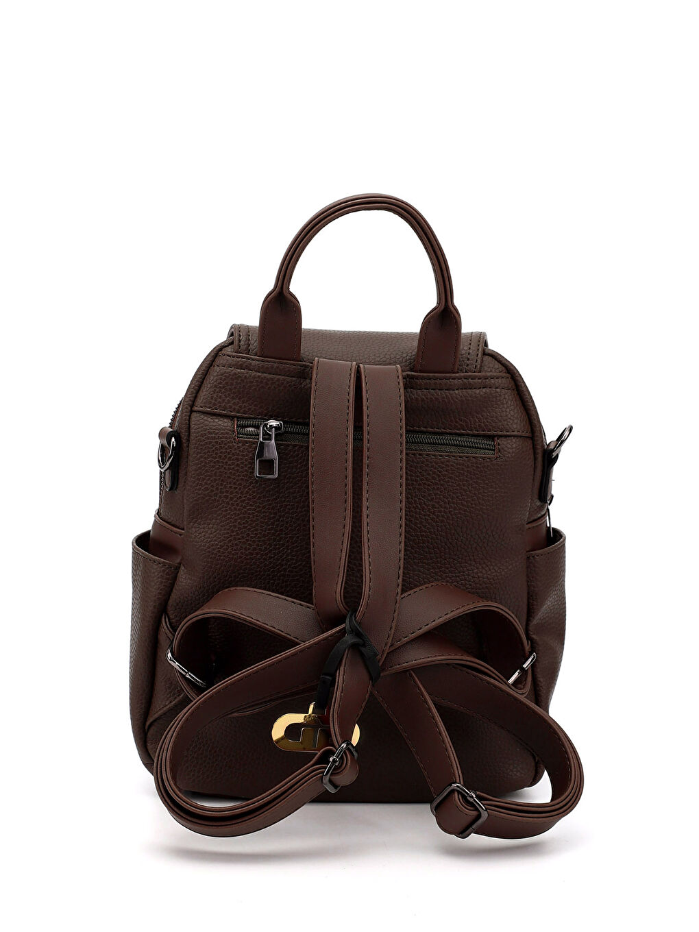 Kahverengi Kadın AÇIK KAHVERENGİ Omuz ve Sırt Çantası-3