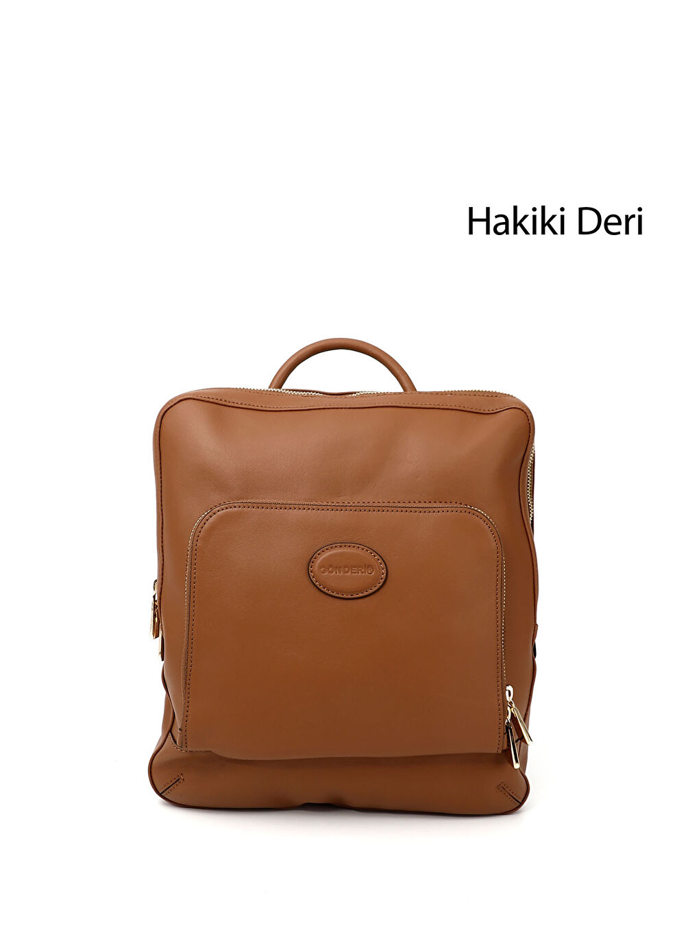 Kadın HAKİ-TABA Hakiki Deri El Ve Sırt Çantası