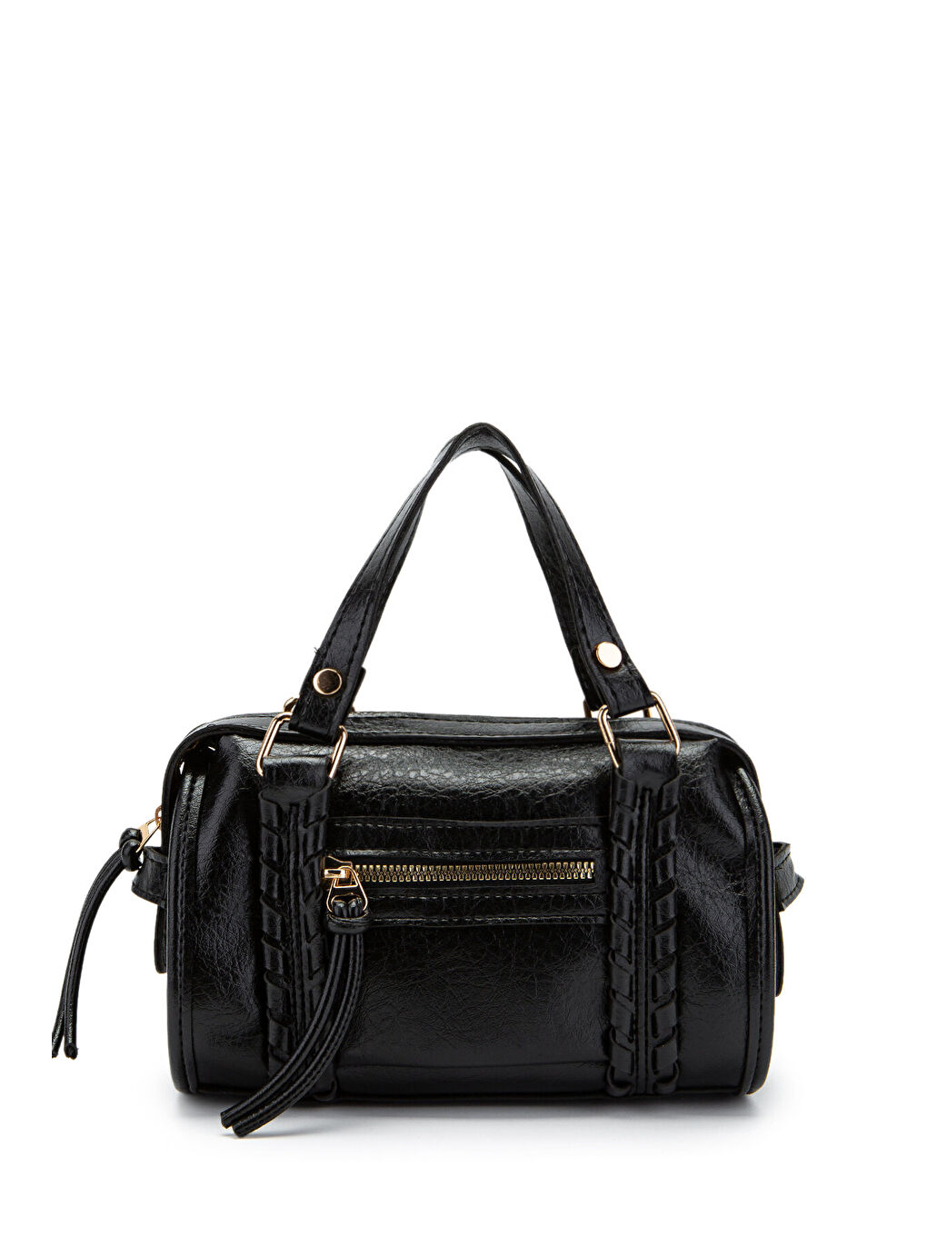 Örgü Ve Sarkıt Detaylı Jimmy Kadın Çapraz Çanta Siyah