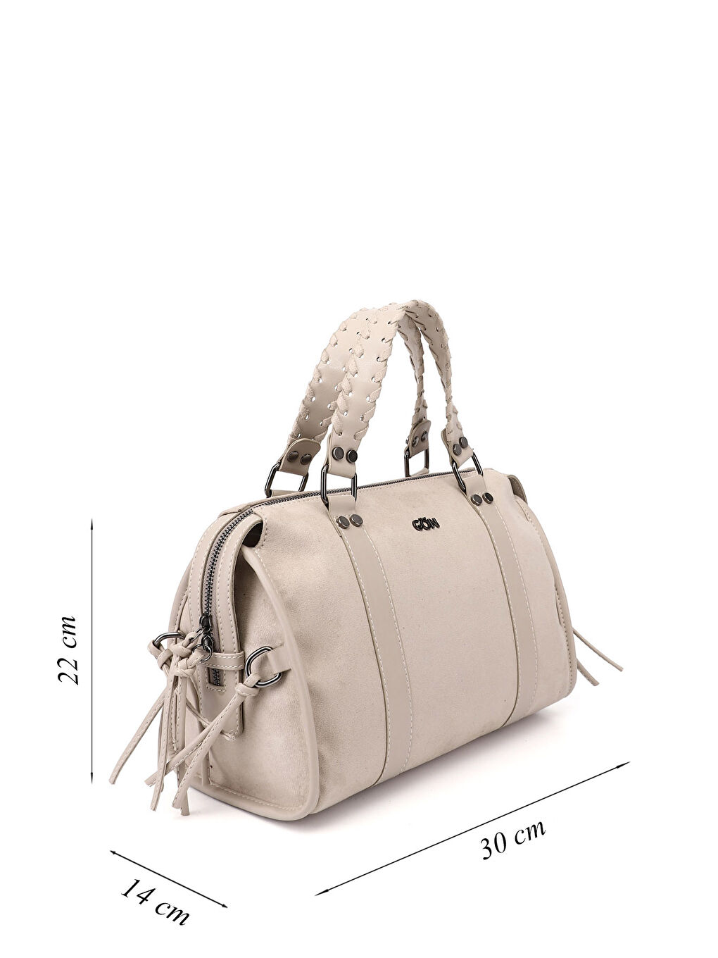 Bej Kadın BEJ Bowling El Ve Omuz Çantası-1