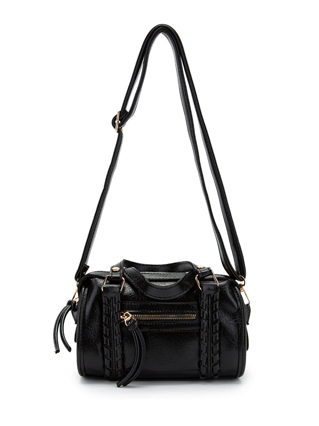Örgü Ve Sarkıt Detaylı Jimmy Kadın Çapraz Çanta Siyah-3