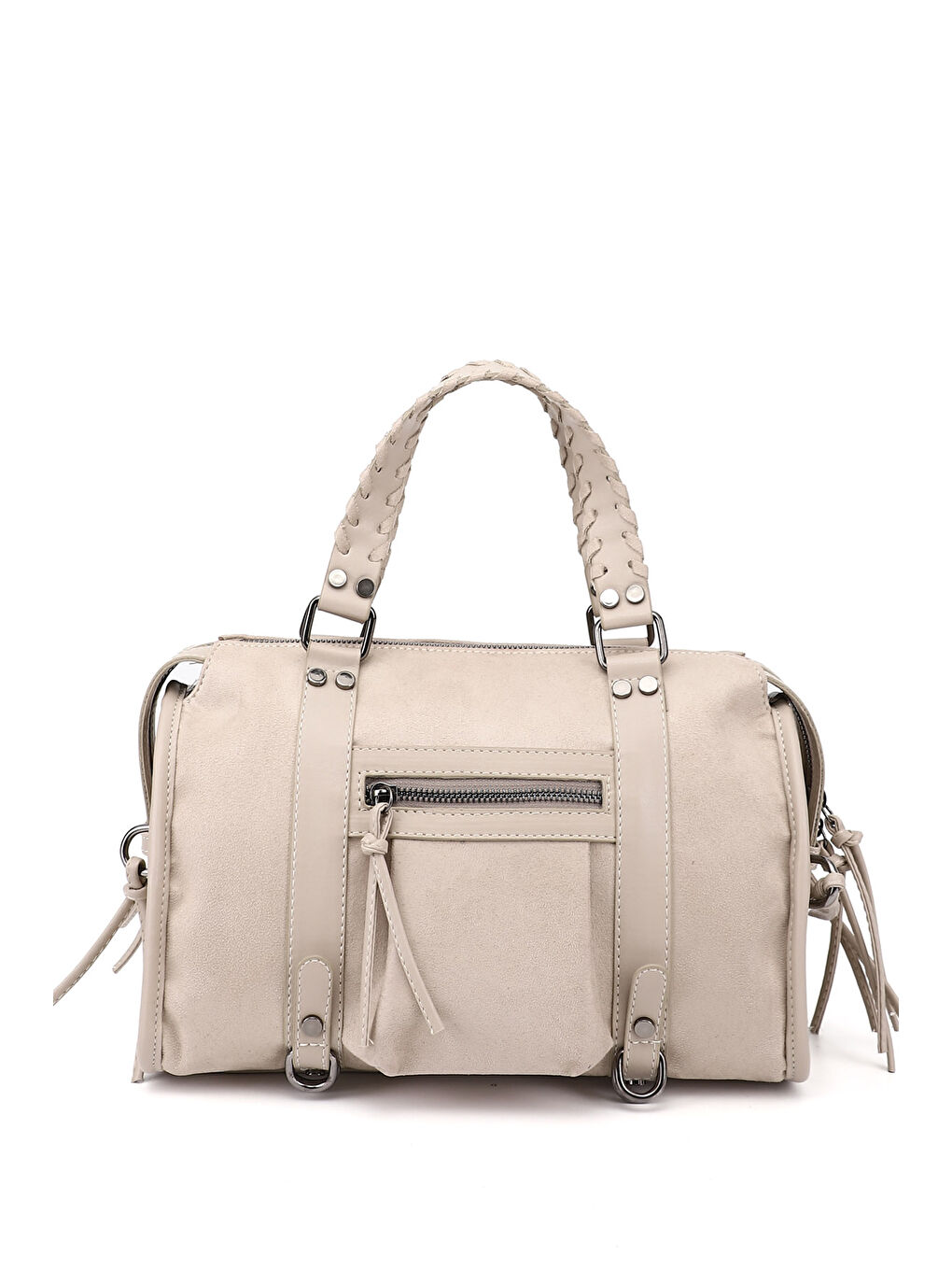 Bej Kadın BEJ Bowling El Ve Omuz Çantası-3