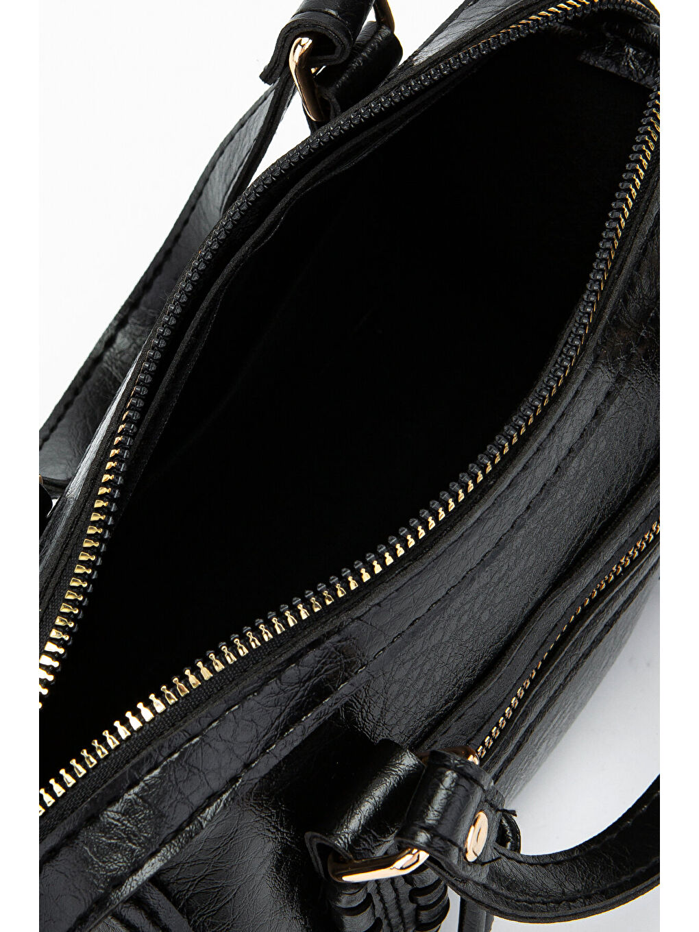 Örgü Ve Sarkıt Detaylı Jimmy Kadın Çapraz Çanta Siyah-5