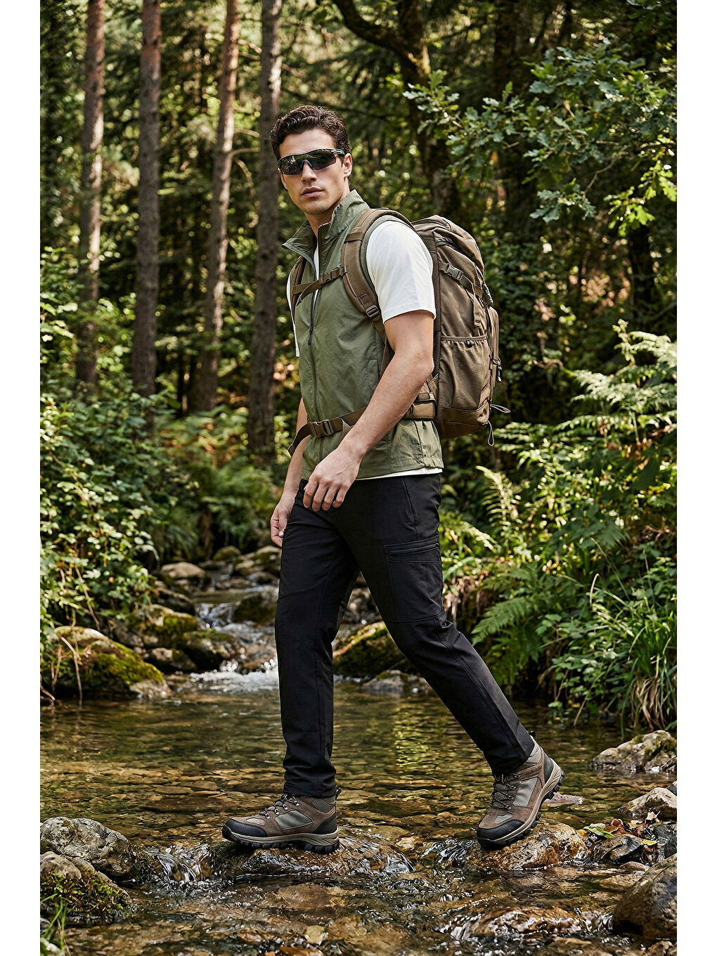 Siyah Regular Fit Normal Bel Düz Paça Pantolon 693158