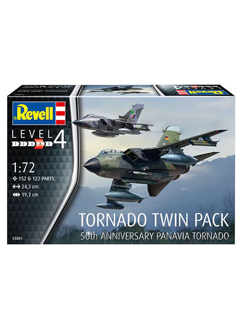 Maket Model Kit Uçak Tornado Twin Pack 50.Yıl Özel Panavia Tornado 3801-1