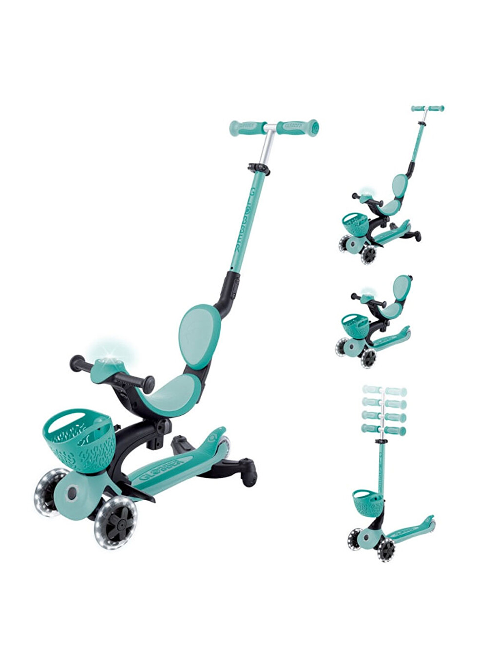 Go Up Baby 360 Işıklı Scooter Koyu Mint 844-206-5