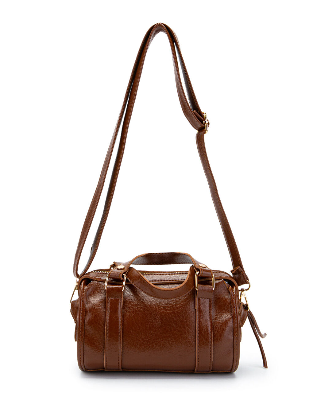 Kahverengi Örgü Ve Sarkıt Detaylı Jimmy Kadın Çapraz Çanta Taba-5