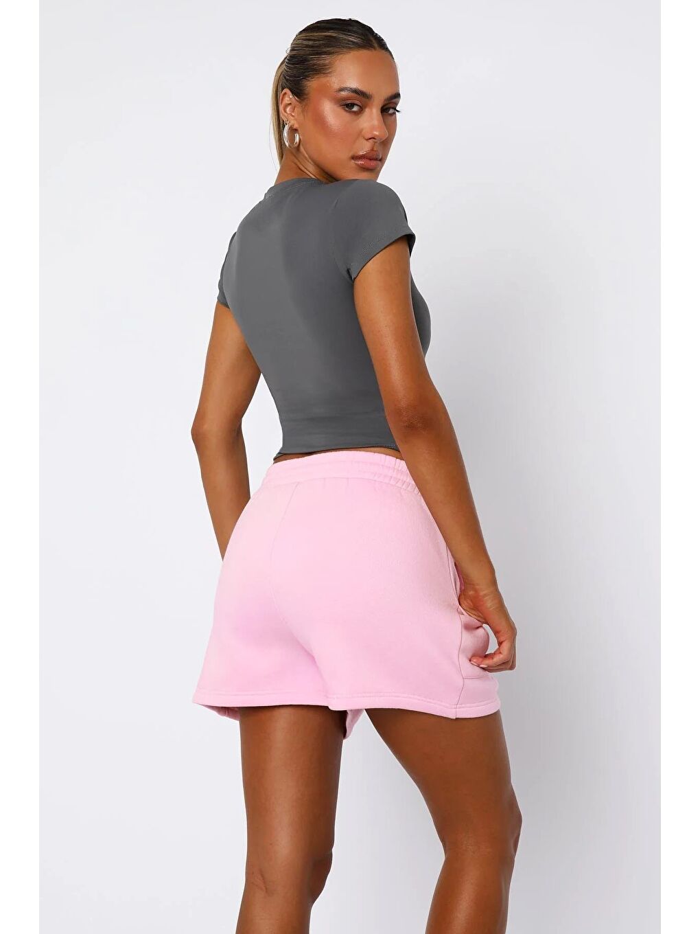 Pembe Basic Kadın Şort Mg2511-6