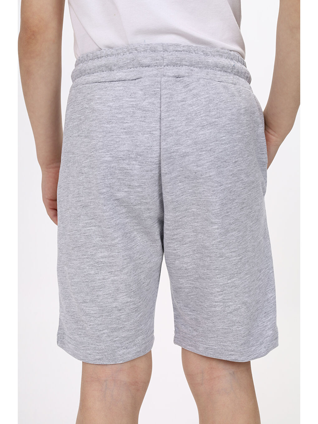 Gri Erkek Çocuk Baskılı Şort-3